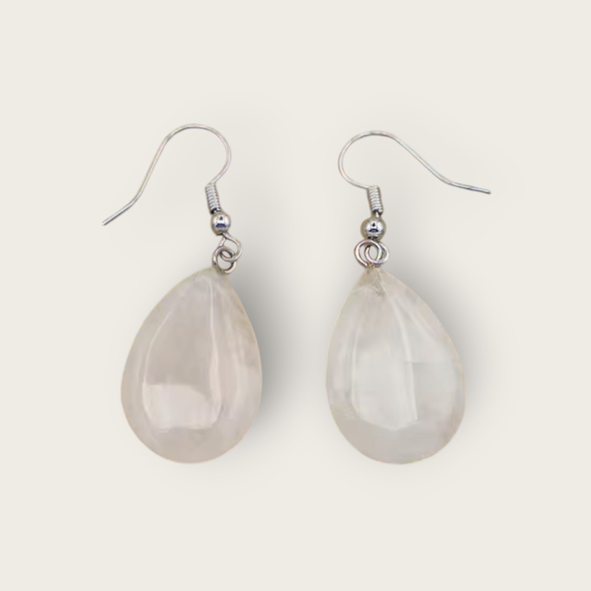 Boucles d'oreilles Quartz blanc