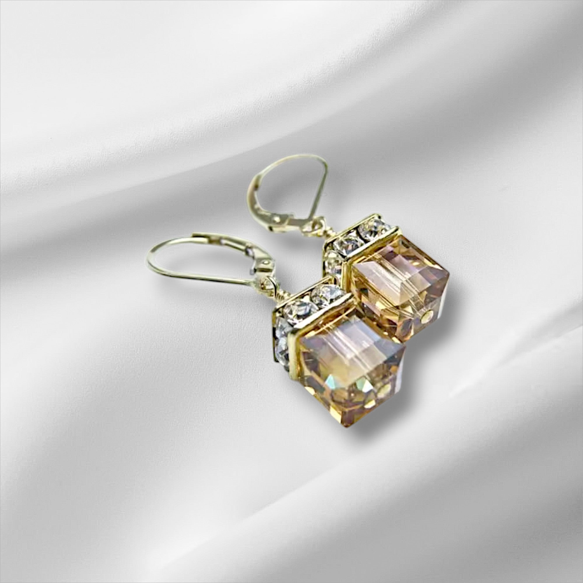 Boucles d'oreilles cube