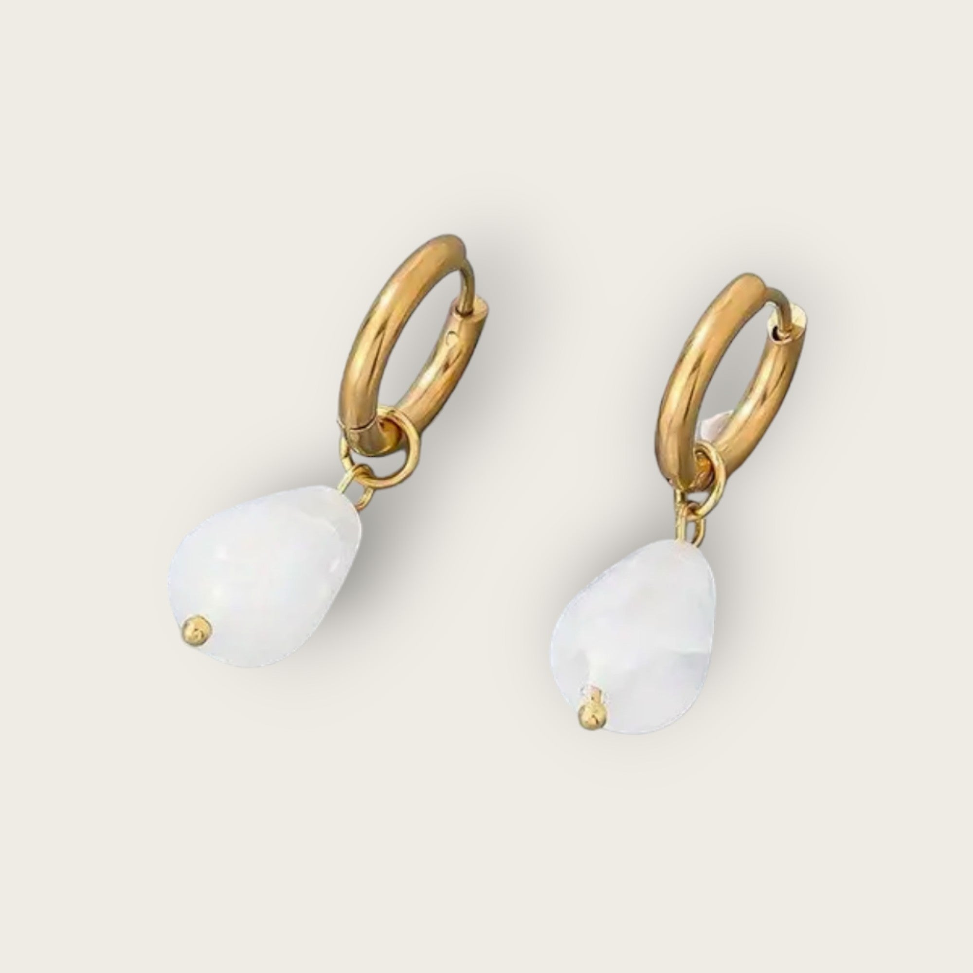 Boucles d'oreilles Quartz blanc