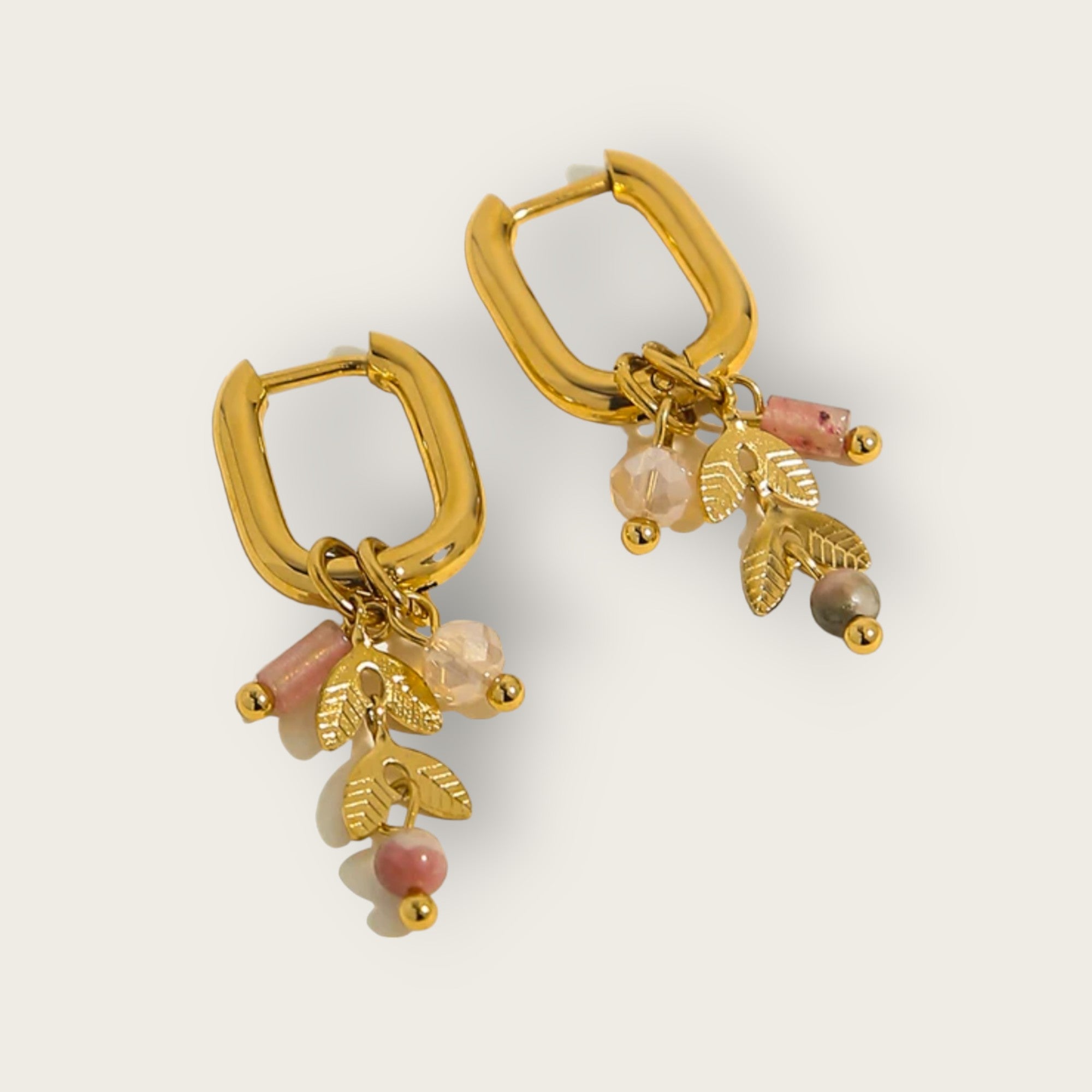 Boucles d'oreilles Rhodonite