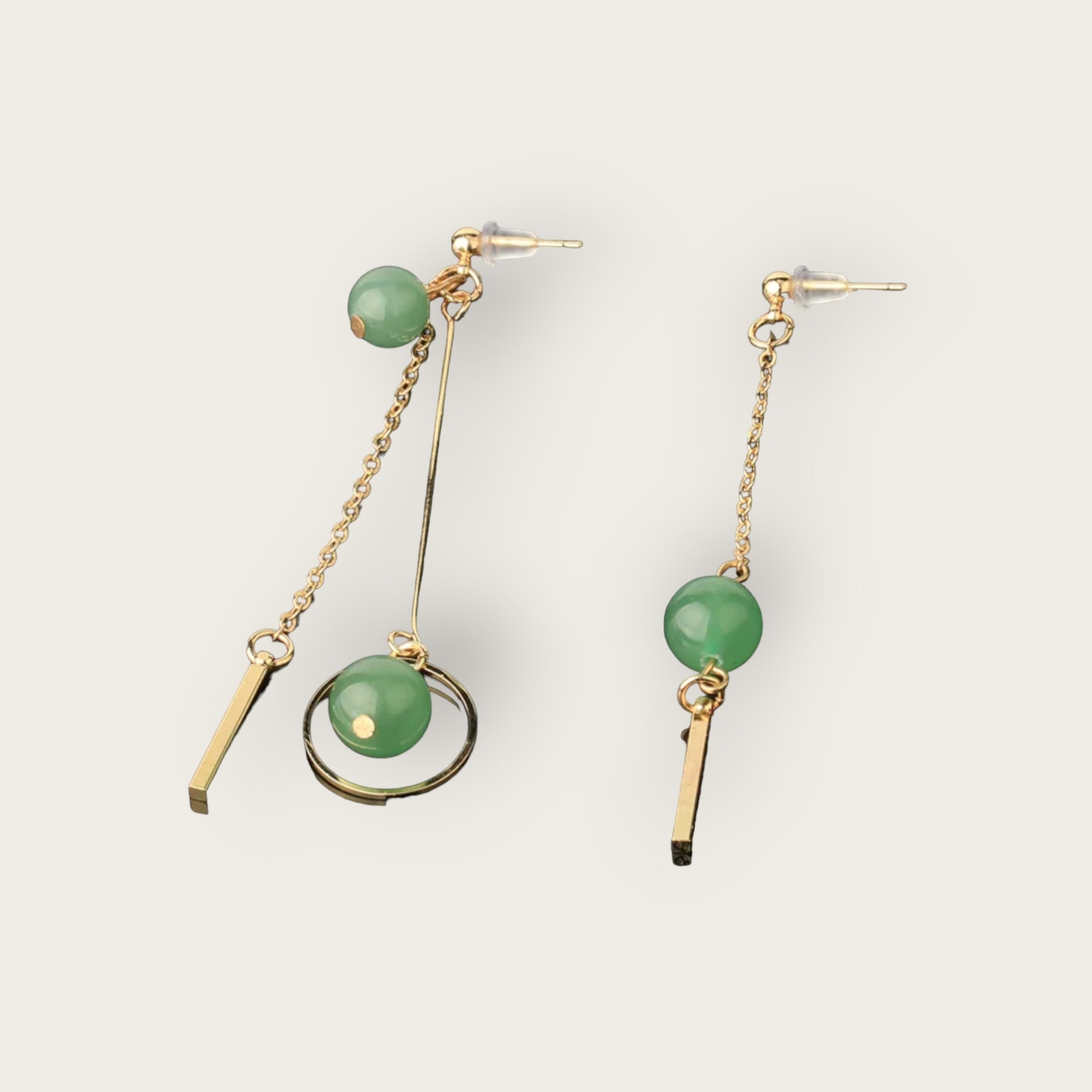 Boucles d'oreilles Aventurine verte