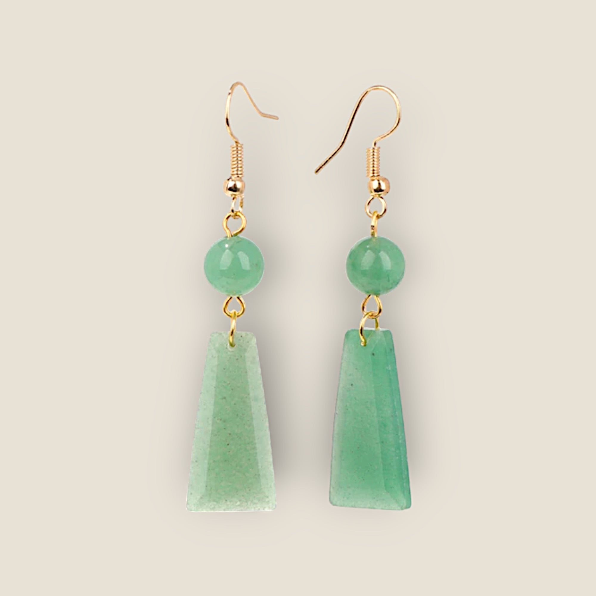 Boucles d'oreilles Aventurine verte