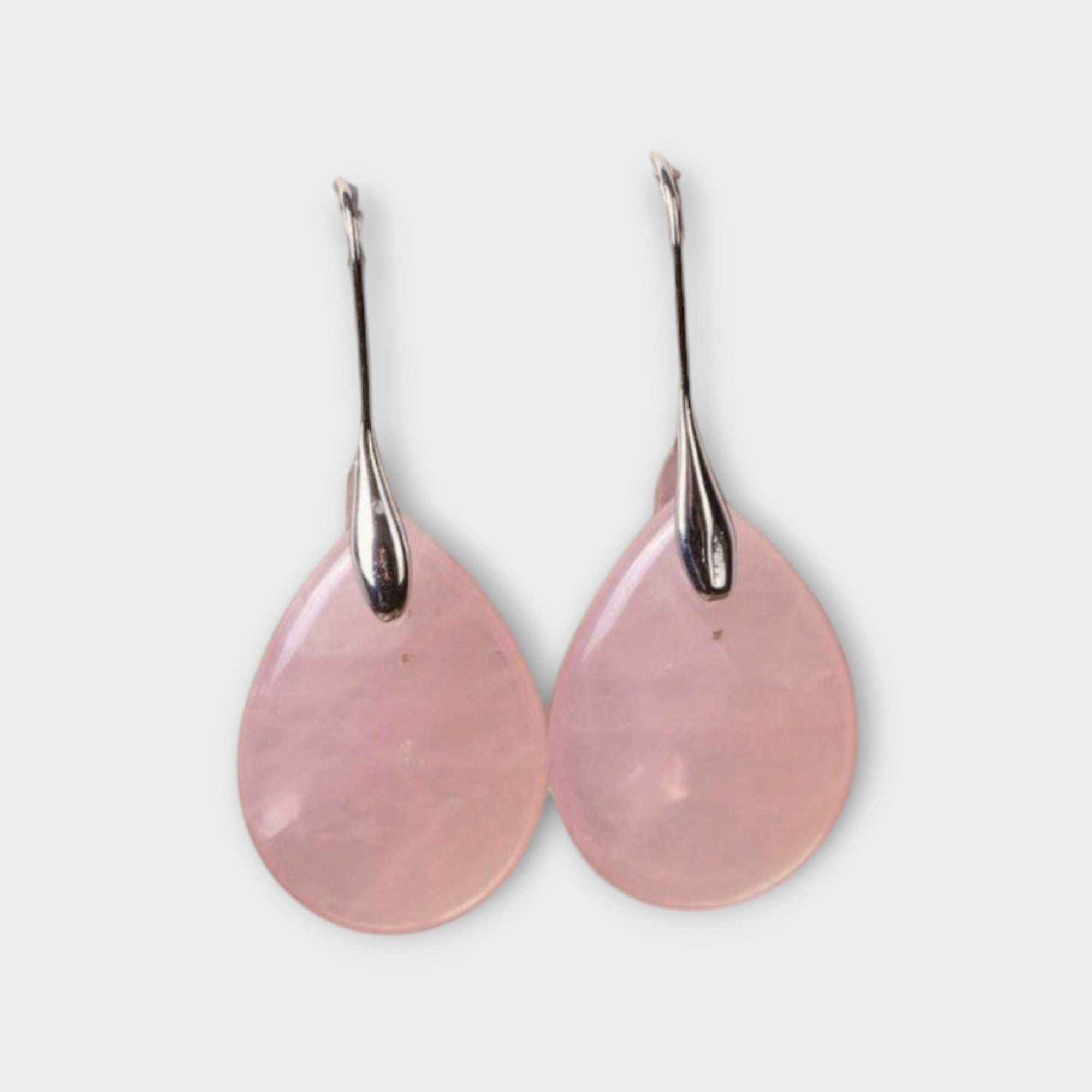 Boucles d'oreilles quartz rose