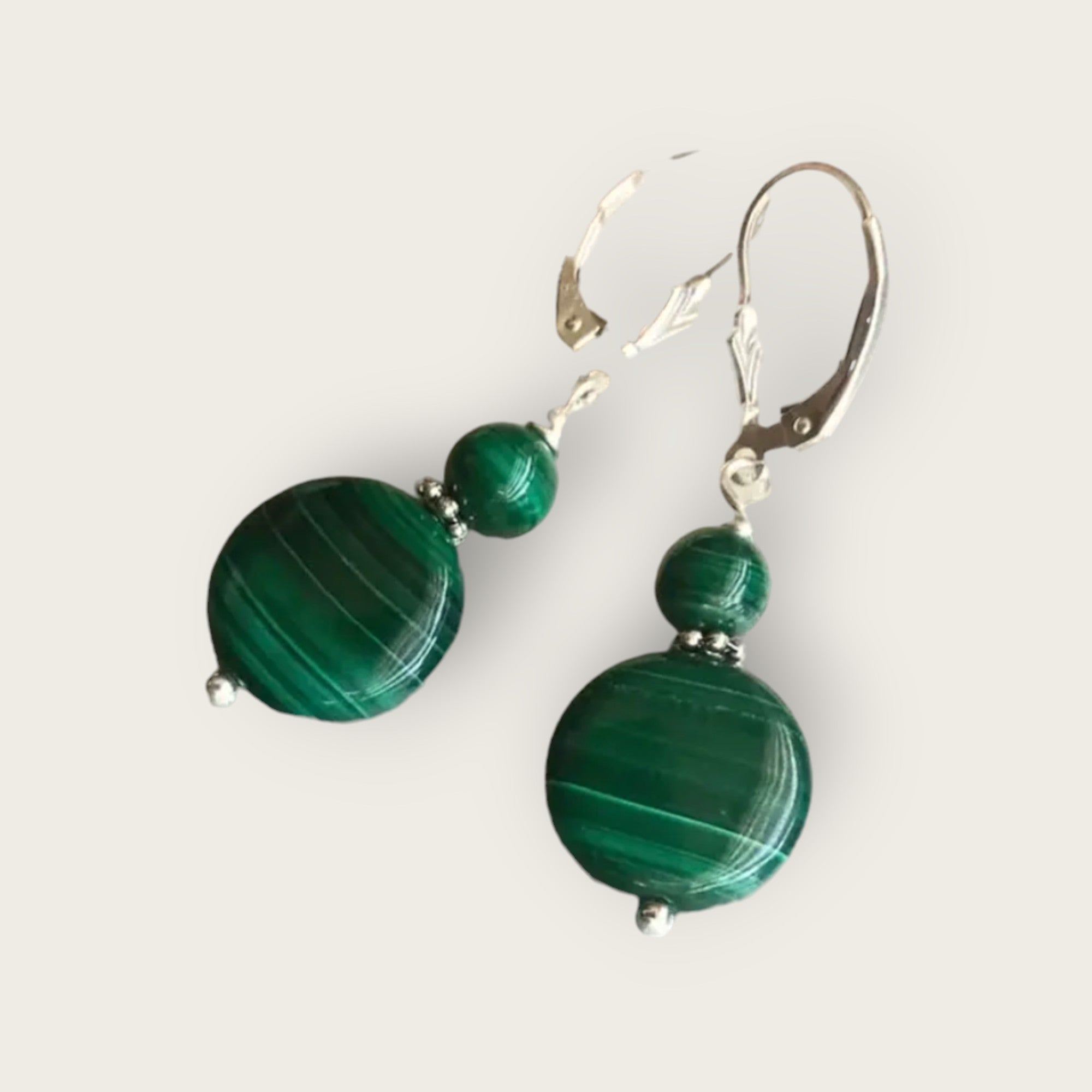 Boucles d'oreilles Malachite