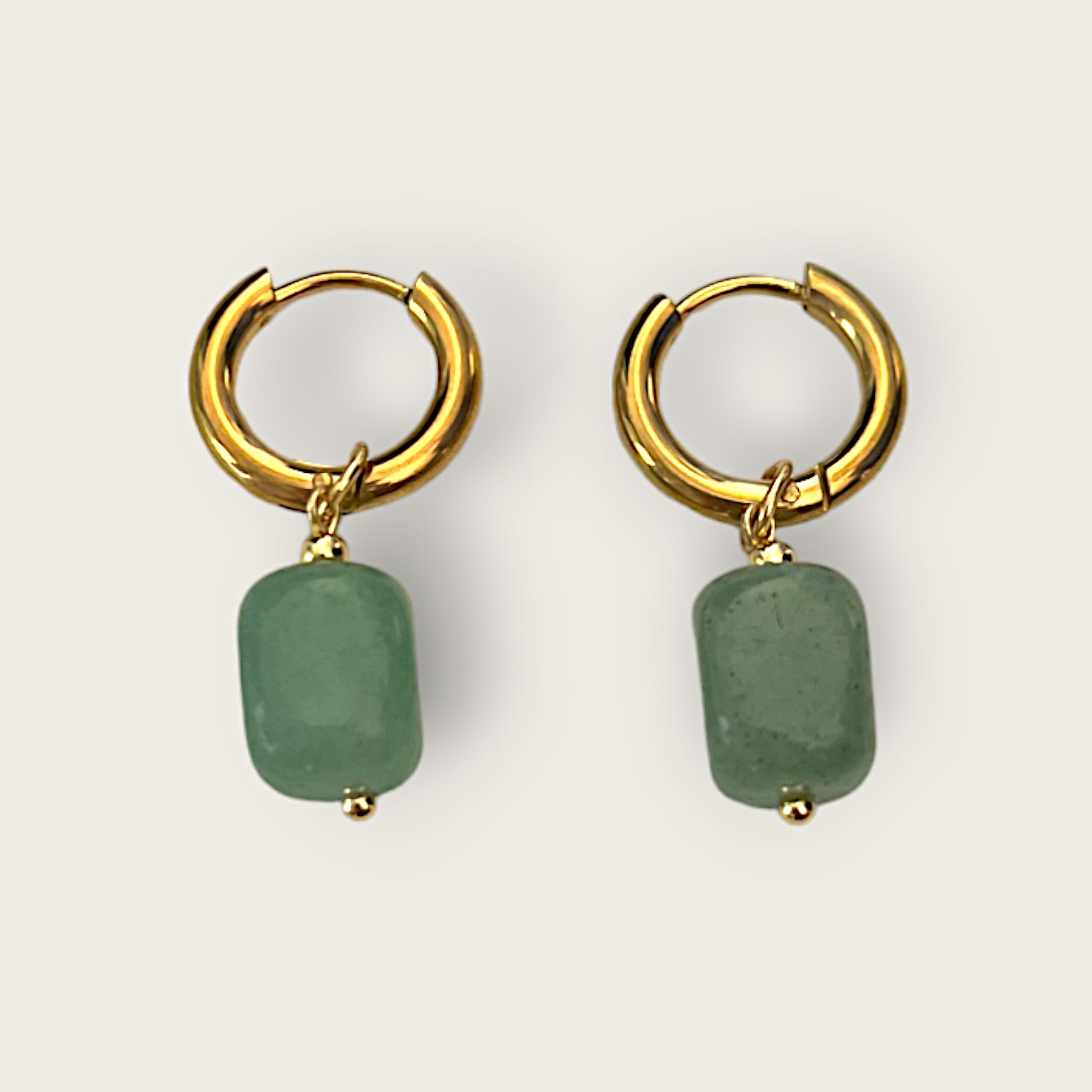 Boucles d'oreilles Aventurine verte