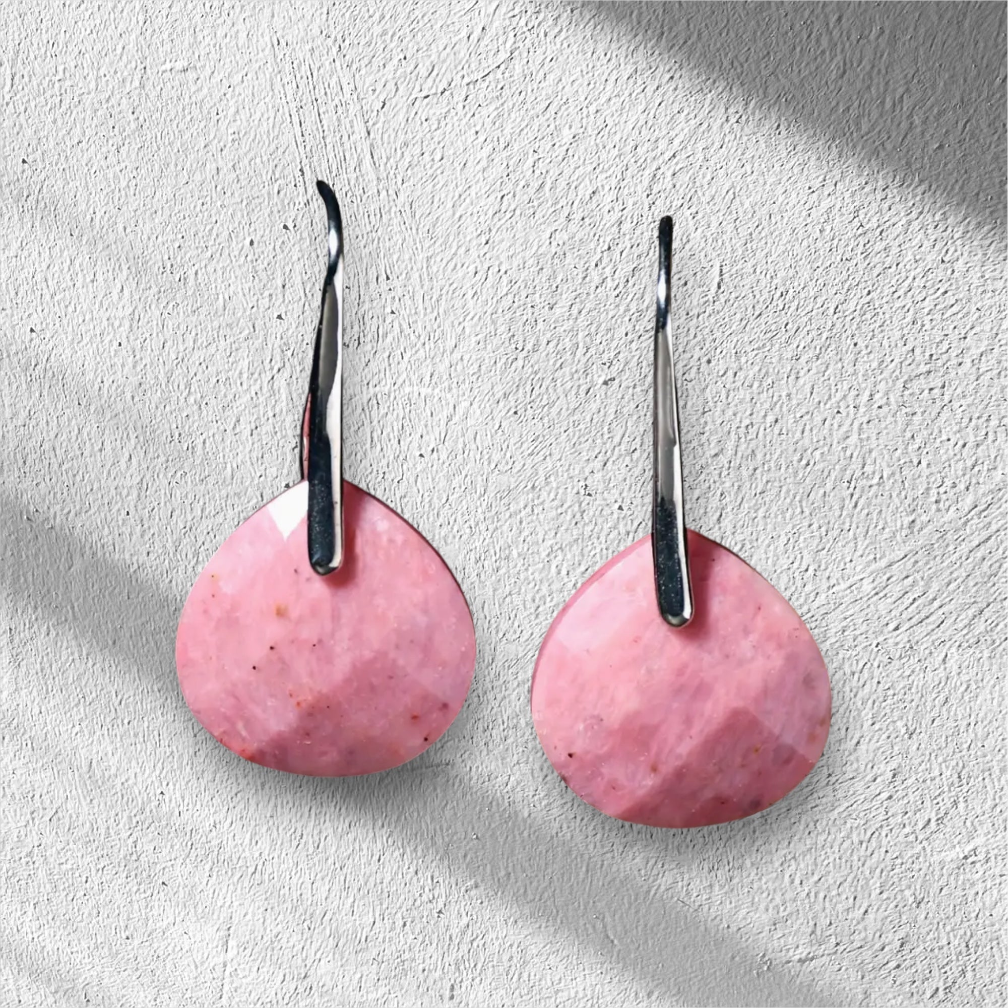 Boucles d'oreilles Rhodonite