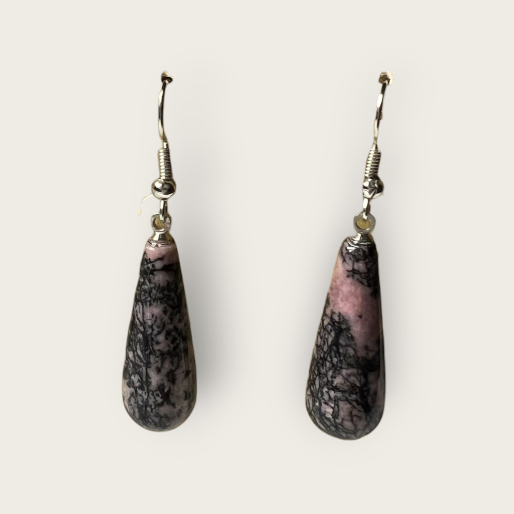 Boucles d'oreilles Rhodonite